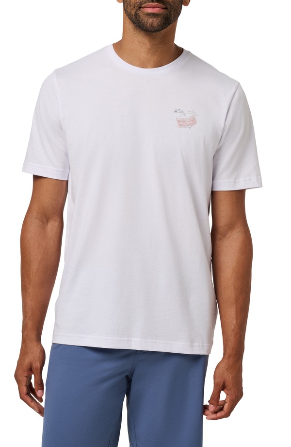トラビスマヒュー メンズ トップス プルオーバー グラフィック TravisMathew Founding Member Graphic T-Shirt White 白いこと