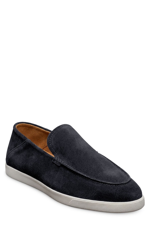 ウディアレン エドモンズ メンズ シューズ スリッポン・ローファー Allen Edmonds Gino Loafer Navy Suede 米国海軍