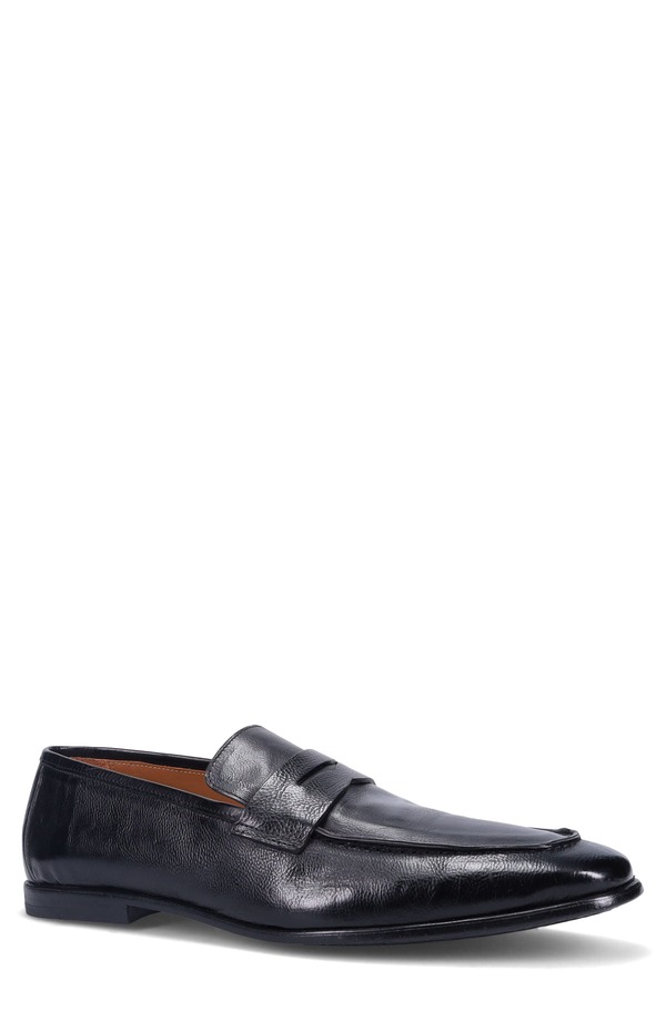 ロンホワイト メンズ シューズ 置き目毛皮 Ron White Paul Weatherproof Penny Loafer Black 黒いこと