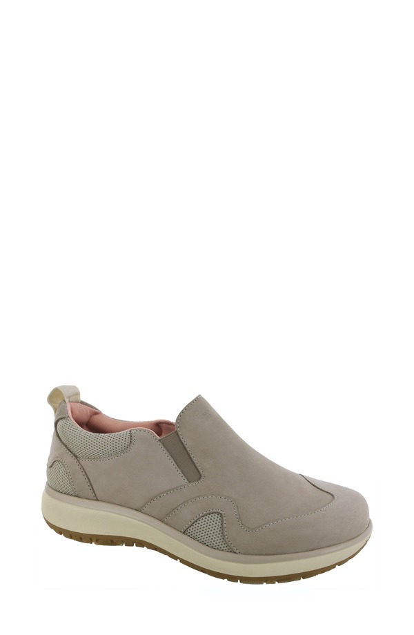 サス レディース シューズ スニーカー SAScramble Wateresistant Slip-On Sneaker Taupe/ Pink ピンク｜ReVida 店