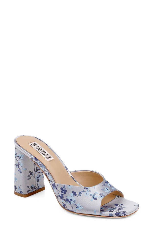 バッドグレイミッシカ レディース シューズ 踵 サンダル Badgley Mischka Collection Cadence Slide Sandalight Blue 青色
