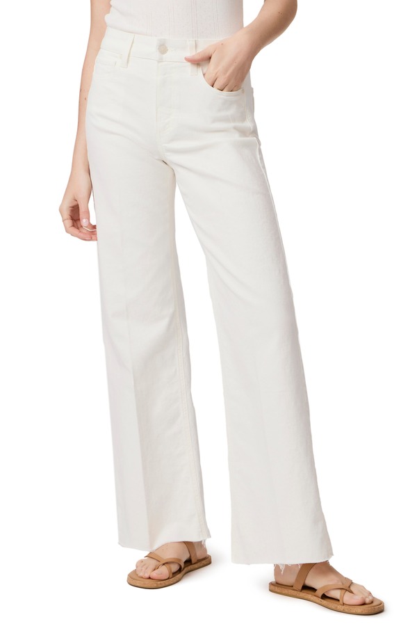 ペイジ レディース ボトムス デニムパンツ ワイドレッグ ハイウエスト ジーンズ PAIGE Anessa Raw Hem High Waist Wide Leg Jeans Tonalecru