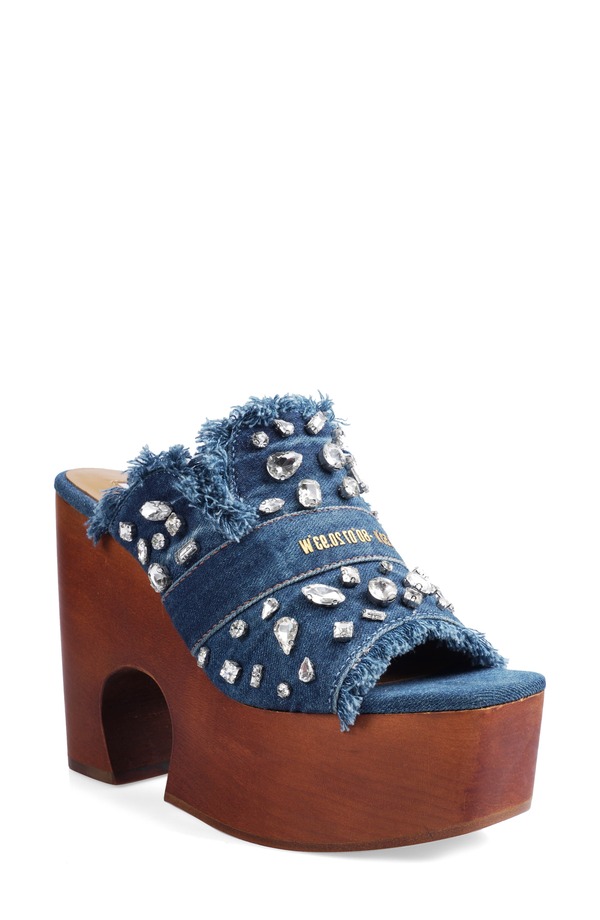 ジジ レディース シューズ 踵 プラットホーム サンダル ZIGI Zhara Embellished Platform Slide Sandal Bludm