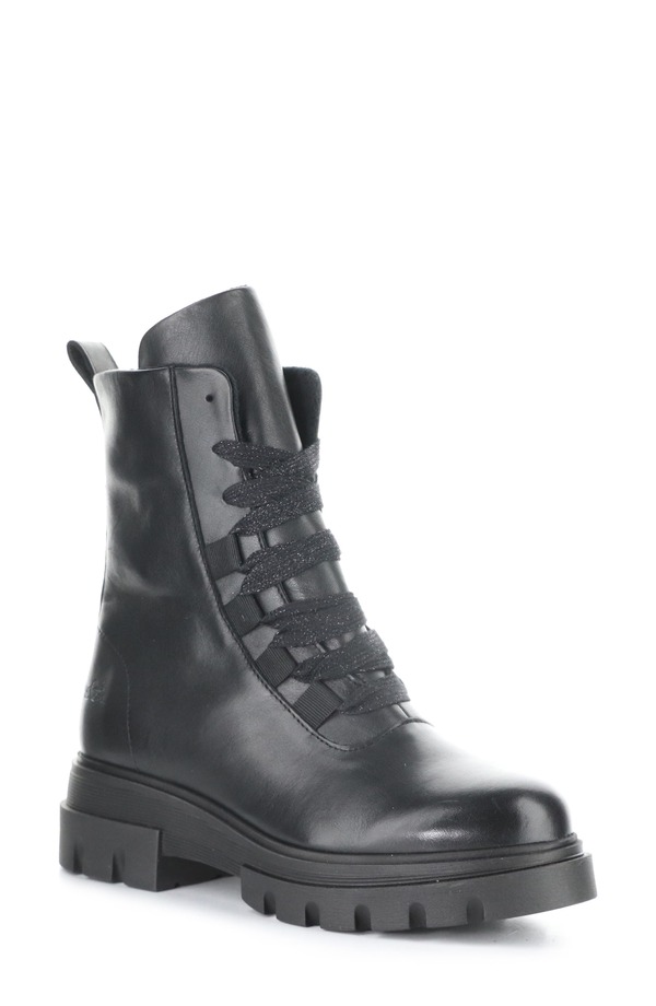 ボスアンドコー レディース シューズ ブーツ・レインブーツ Bos. & Co. Foster Waterproof Lug Sole Bootie Black ブラック