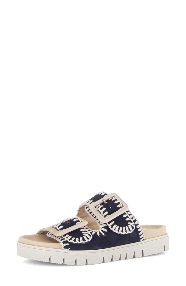 ガボール レディース シューズ サンダル Gabor Two-Strap Lug Sole Sandal Dark Blue ブルー