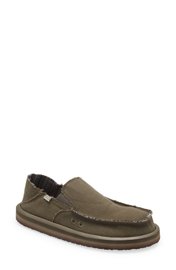 サヌーク メンズ シューズ スニーカー Sanuk Slip-On Sneaker Army 正規陸軍