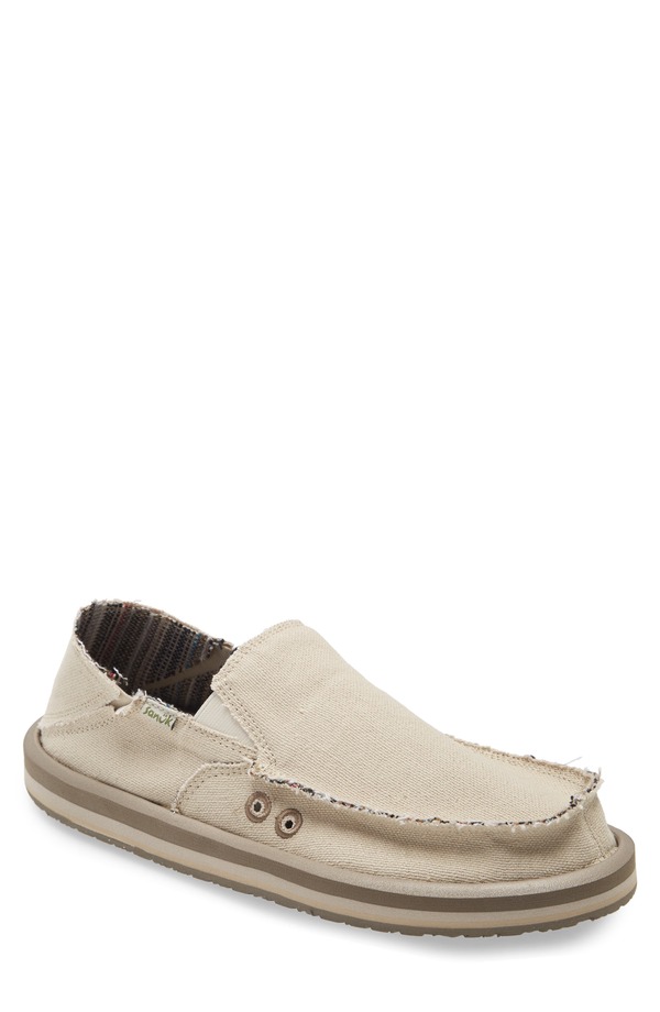サヌーク メンズ シューズ スニーカー Sanuk Slip-On Sneaker Natural