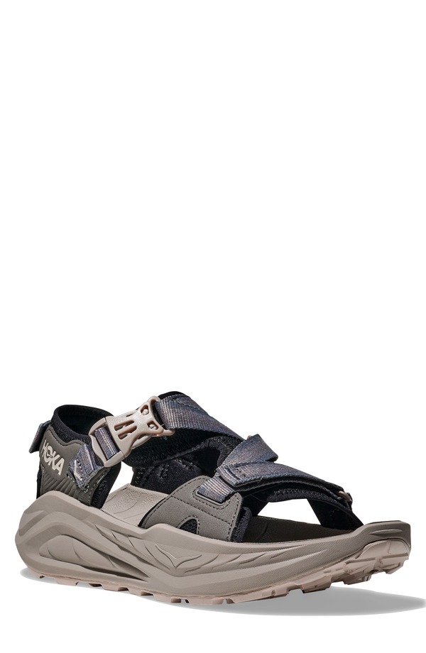 ホカオネオネ メンズ シューズ サンダル HOKA Infini Hike TC Sandal Black / Cement 黒いこと