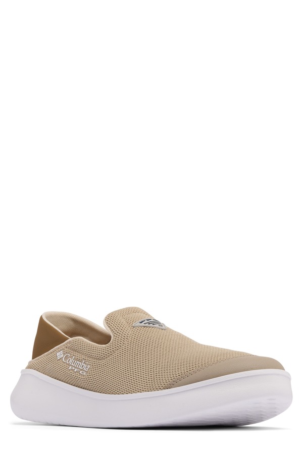 コロンビア メンズ シューズ スニーカー Columbia PFG Boatside Vent Slip-On Sneaker Canvas Tan/ Delta タン