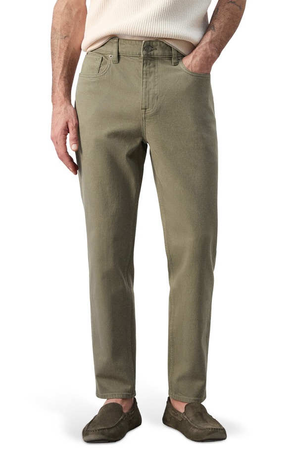マンゴ メンズ ボトムス ジーンズズボン下 デニム MANGO Ben Tapered Jeans Khaki Green 緑であること ズボン・パンツ-メンズファッション