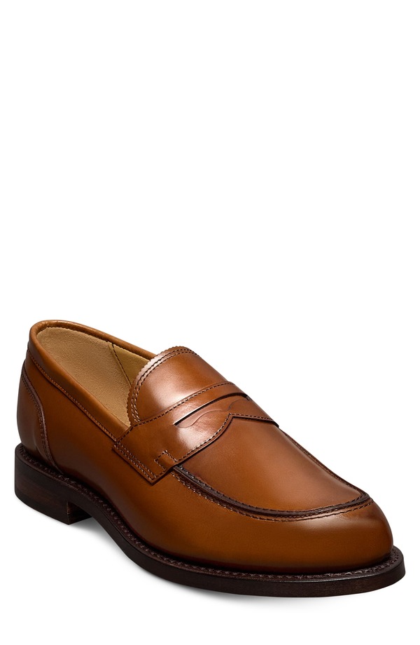 ウディアレン エドモンズ メンズ シューズ スリッポン・ローファー Allen Edmonds Miller Penny Loafer Natural Polished