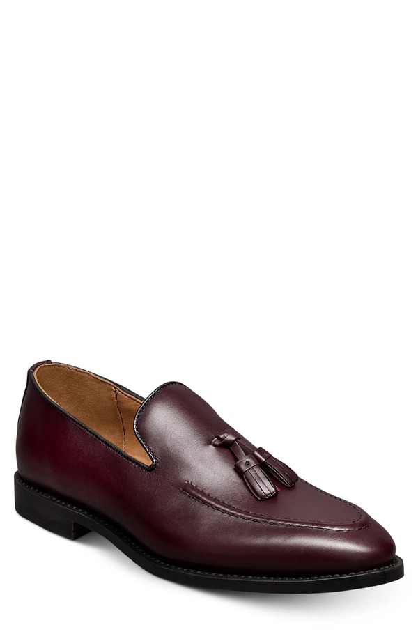 ウディアレン エドモンズ メンズ シューズ スリッポン・ローファー Allen Edmonds Rand Apron Toe Tasseloafer Burgundy バーガンディ