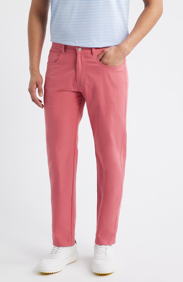 ピーター・ミラー メンズ ボトムス カジュアルパンツ Peter Millar EB66 Performance Five Pocket Pants Chili Red レッド