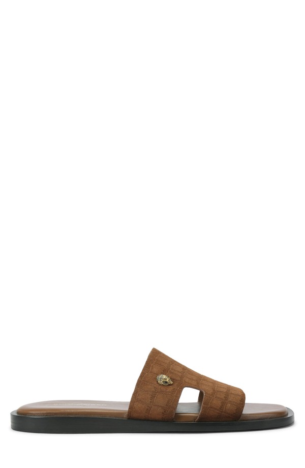 カートジェイガーロンドン メンズ シューズ サンダル カットアウト Kurt Geiger London Bond Cutout Slide Sandalight/ Pastel Brown 赤銅色