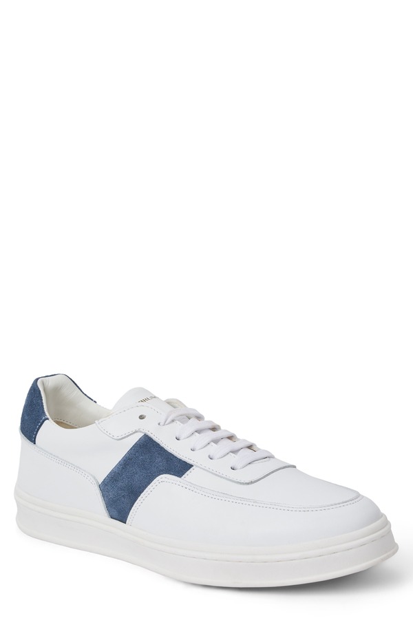 ブルーノマグリ メンズ シューズ スニーカー Bruno Magli Ponza Sneaker White/ Jeansuede 白いこと