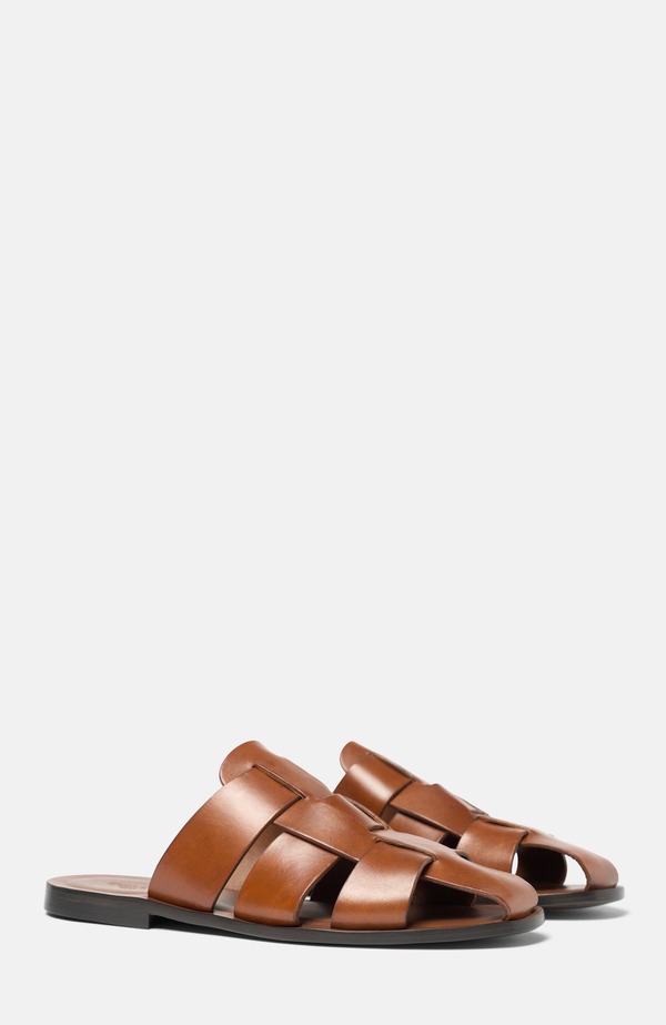 スカロッソ メンズ シューズ サンダル SCAROSSO Perseo Sandals Cognac - Calf