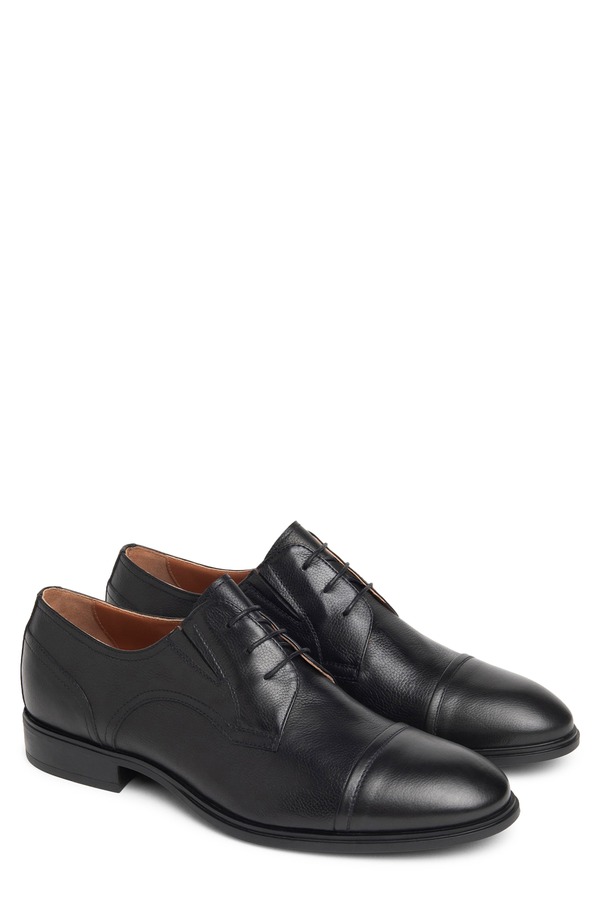 ネーロ ジャルディーニ メンズ シューズ オックスフォード 旗がしら スピード競技 NeroGiardini Cap Toe Lace-Up Oxford Black 黒いこと