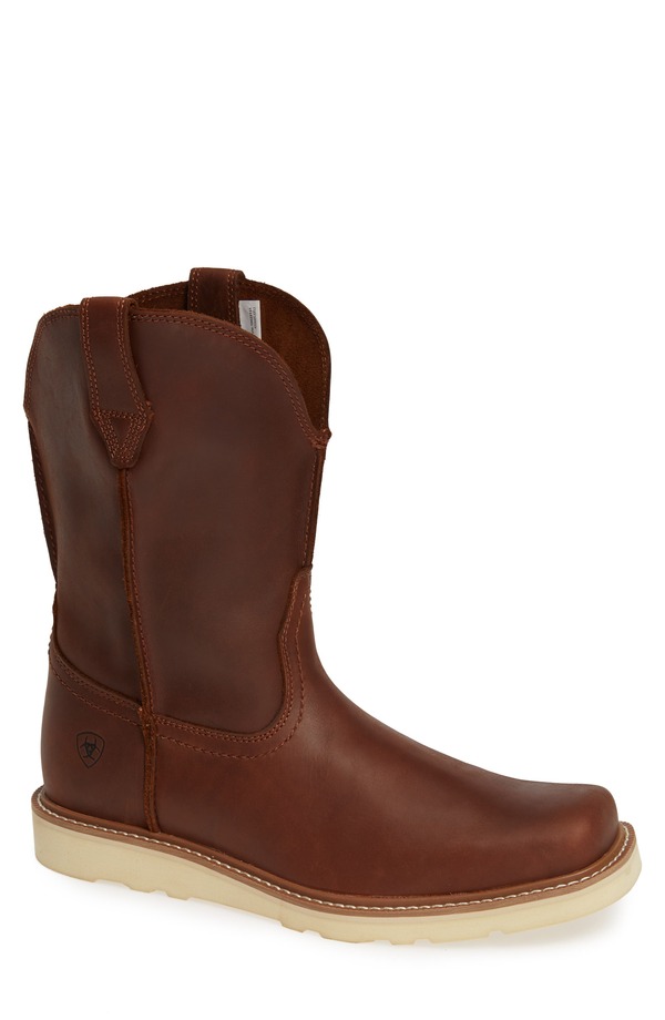 アリアト メンズ シューズ ブーツ・レインブーツ Ariat Rambler Boot Brown 赤銅色