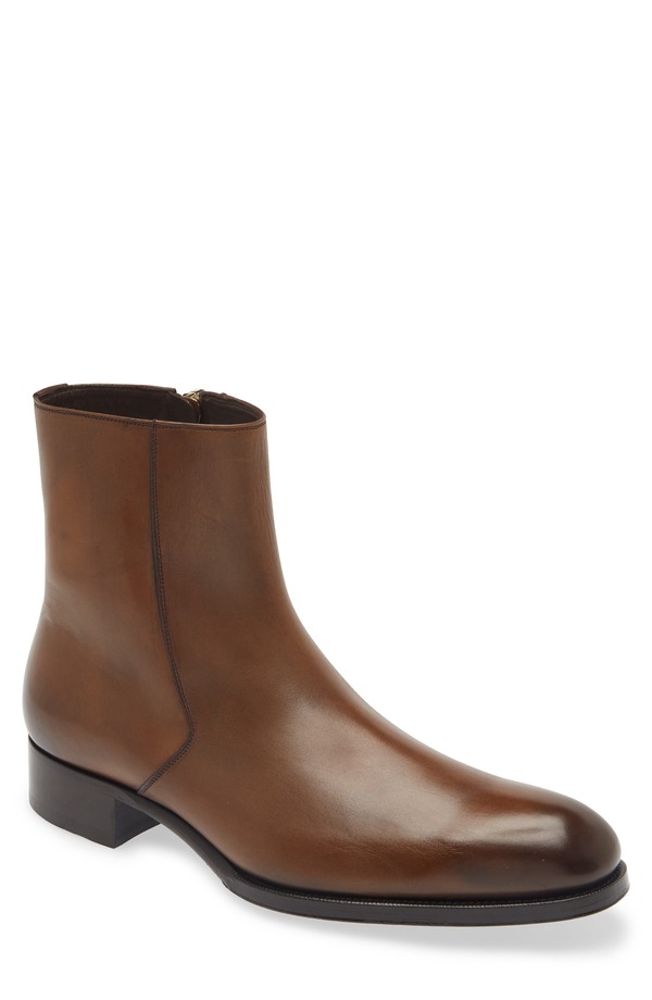 トム・フォード メンズ シューズ ブーツ・レインブーツ アンクル TOM FORD Edgar Ankle Boot 1Y005 Bronze|ReVida 店