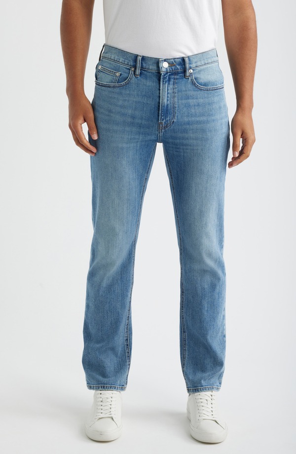 ひな形 メンズ ボトムス ジーンズズボン下 引っ切り無い デニム FRAME Modern Straight Leg Jeans Crosswalk