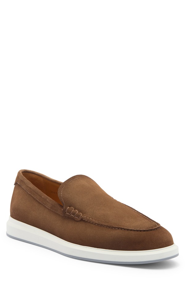 マグナーニ メンズ シューズ スリッポン・ローファー スエードクロス スニーカー Magnanni Orion Suede Slip-On Sneaker Taupe Suede トープ