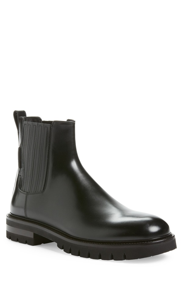 フェラガモ メンズ シューズ ブーツ・レインブーツ チェルシーブーツ チェルシー FERRAGAMO Lug Sole Chelsea Boot Nero
