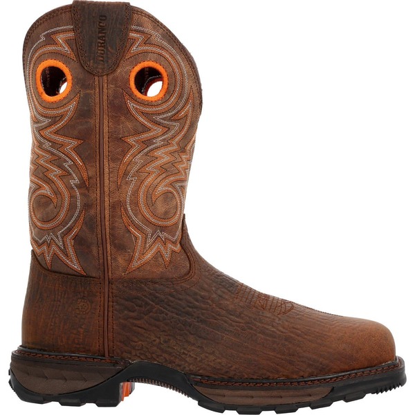 ドゥランゴ メンズ シューズ ブーツ・レインブーツ DURANGO Composite Toe Western Work Boot Bay Brown And Steel Cut Oat 赤銅色