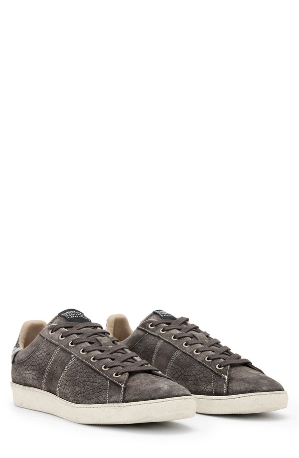 【送料無料】 オールセインツ メンズ スニーカー シューズ Leon Low Top Sneaker Warm Grey