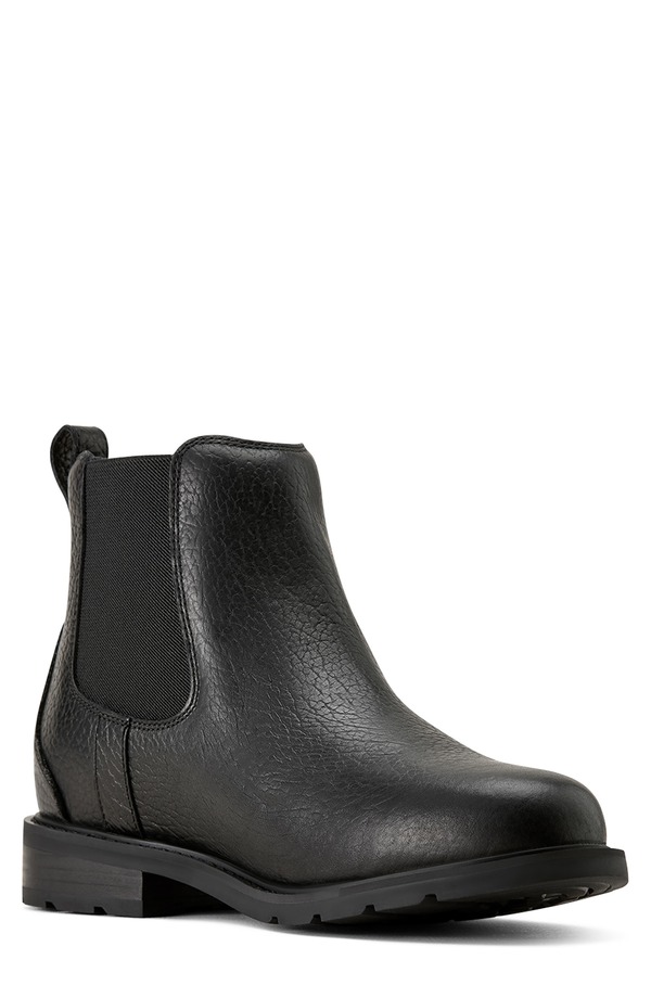 アリアト メンズ シューズ ブーツ・レインブーツ チェルシーブーツ チェルシー Ariat Wexford Waterproof Chelsea Boot Black 黒いこと