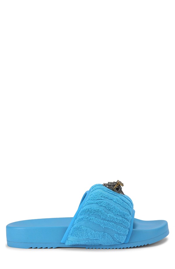 カートジェイガーロンドン メンズ シューズ サンダル Kurt Geiger London Puff Eagle Head Slide Sandal Medium Blue 青色
