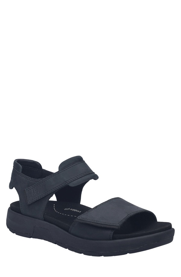 ジョセフセイベル メンズ シューズ サンダル Josef Seibel Emeric 10 Quarter Strap Sandal Black 黒いこと