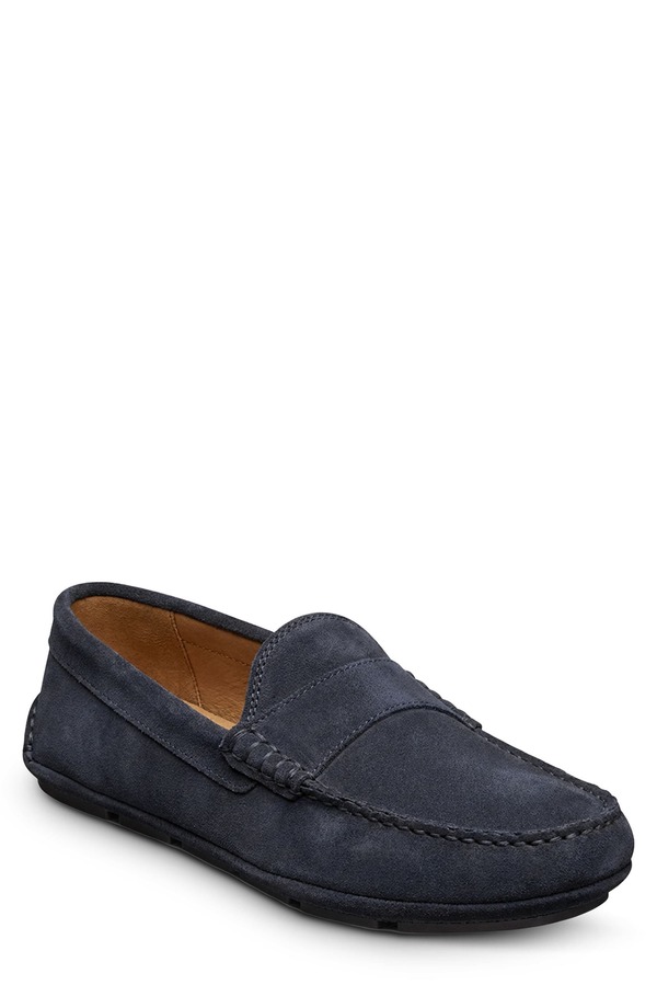 ウディアレン エドモンズ メンズ シューズ スリッポン・ローファー Allen Edmonds Apex Driving Loafer Navy Suede 米国海軍