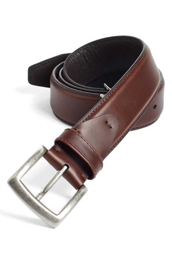 ジョンストンアンドマーフィー メンズ 付属品 胴締め Johnston \u0026 Murphy Calfskin Belt Dark Brown 赤銅色