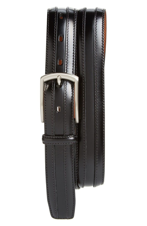 ジョンストンアンドマーフィー メンズ 付属品 胴締め Johnston \u0026 Murphy Calfskin Belt Black 黒いこと