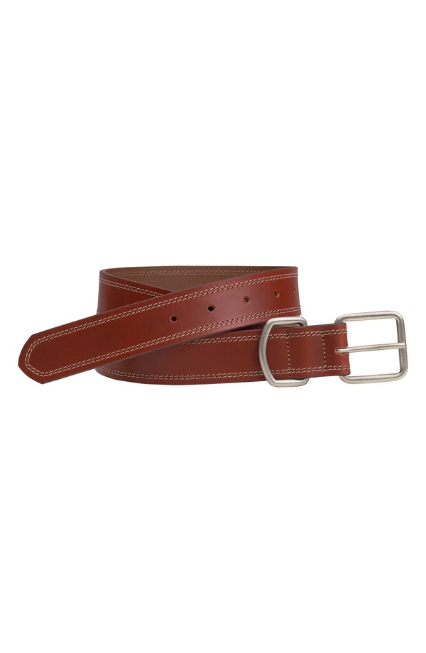 ジョンストンアンドマーフィー メンズ 付属品 胴締め なめし革 Johnston \u0026 Murphy Leather Belt Mahogany