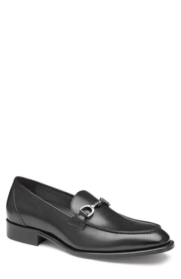 ジョンストンアンドマーフィー メンズ シューズ スリッポン・ローファー Johnston & Murphy Ellsworth Bit Loafer Black Italian Calfsk ブラック|ReVida 店