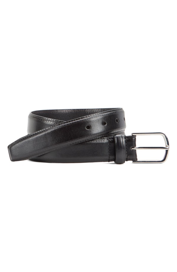 ジョンストンアンドマーフィー メンズ 付属品 胴締め なめし革 Johnston \u0026 Murphy Edgembossed Leather Belt Black 黒いこと