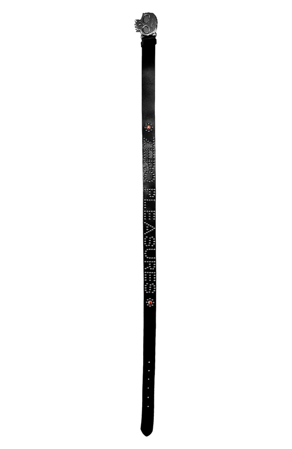 プレジャーズ メンズ 付属品 胴締め なめし革 PLEASURES X Zero Skateboardstudded Leather Belt Black 黒いこと