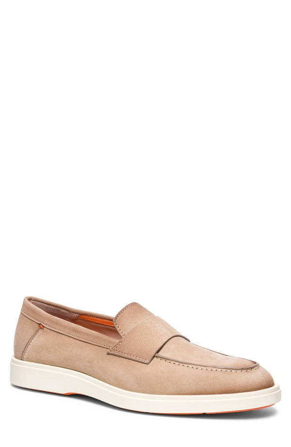 サントーニ メンズ シューズ スリッポン・ローファー Santoni Revolve Loafer Brown 赤銅色