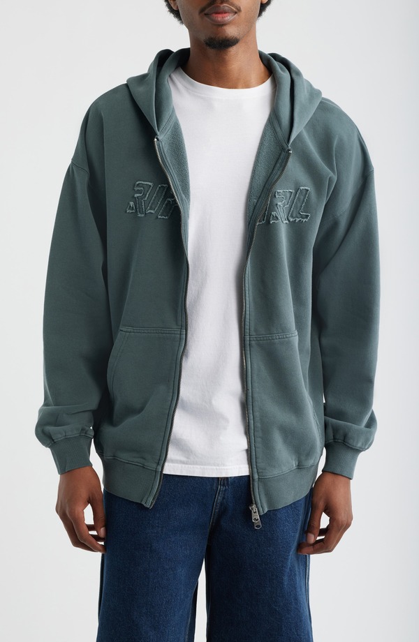 下唇長い巻き毛 メンズ アウター パーカー・スウェット Rip Curliquid Trips Zip Hoodie Pine Night