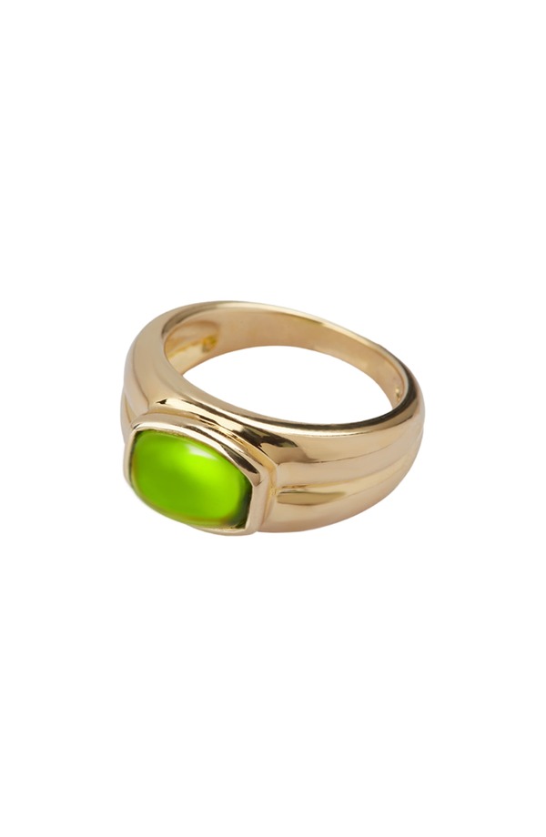 アルジェントヴィーヴォ レディース アクセサリー 指輪 Argento Vivo Sterling Silver Stone Dome Ringold /Peridot ゴールド｜ReVida 店
