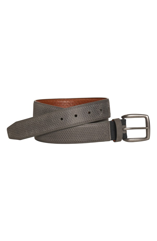 ジョンストンアンドマーフィー メンズ 付属品 胴締め なめし革 Johnston \u0026 Murphy XC4 Burnished Leather Belt Gray 薄墨色