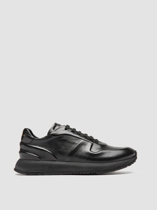 オフィチーネクリエイティブ メンズ シューズ スニーカー オックスフォード なめし革 Officine Creative Perspective 001 Leather Oxford Sneakers Black 黒いこと