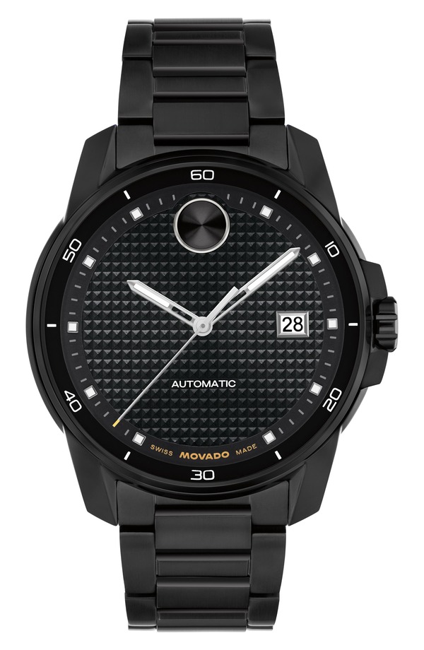 モバド メンズ 佩び物 ウォッチ Movado Bold Verso Automatic Bracelet Watch 41粍 Black 黒いこと
