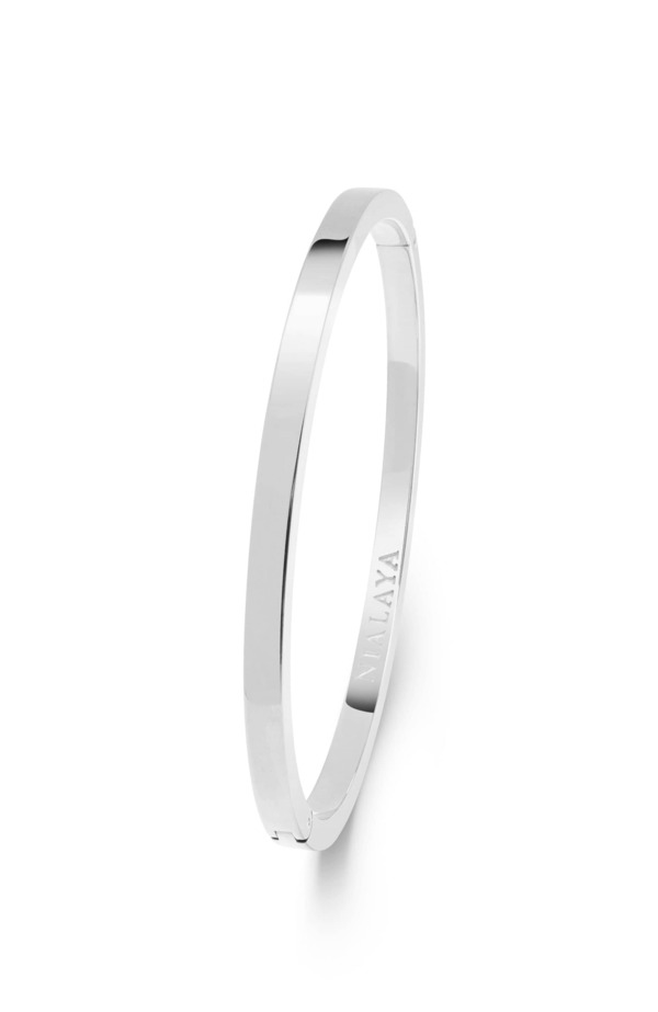 ナイアヤラ メンズ 付属物 ブレスレット・バングル・アンクレット Nialaya Simplicity Bangle Silver しろがね色 メンズジュエリー・アクセサリー-ジュエリー・アクセサリー