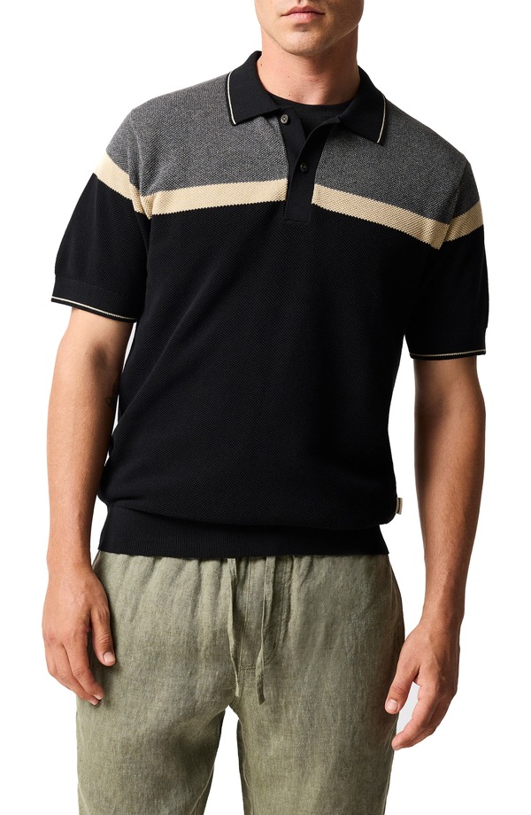 ロッドアンドグン メンズ トップス スポーツシャツ Rodd \u0026 Gunn Barret Reef Polo Charcoal 濃灰色