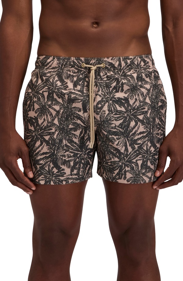 サンデッキ メンズ 海水着 二分の一ズボン下・さる股引き 刷り上げる Sundek Print Swim Trunksafari