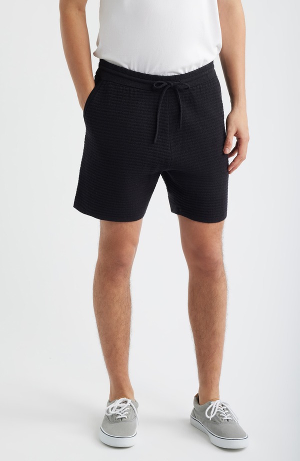 ラグアンドボーン メンズ ボトムス 二分の一ズボン下・さる股引き 遊撃手ズボン下 rag \u0026 bone Zuma Ottoman Stitch Shorts Black 黒いこと