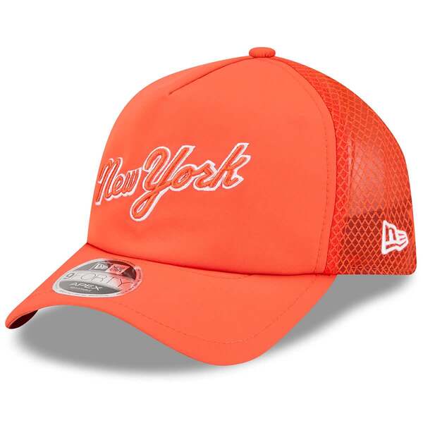ニューエラ メンズ アクセサリー 帽子 Men New Era Orange New York Mets 2026 Batting Practice Apex 9FORTY Adjustable Trucker Hat Orange オレンジ