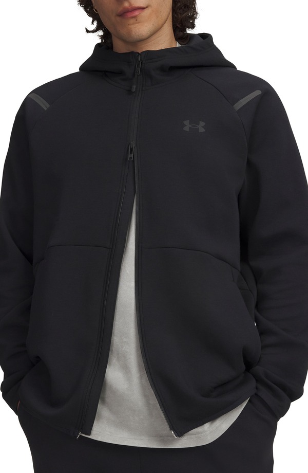 アンダーアーマー メンズ アウター パーカー・スウェット フリース Under Armour Unstoppable Fleece Zip Hoodie 001 Black 黒いこと